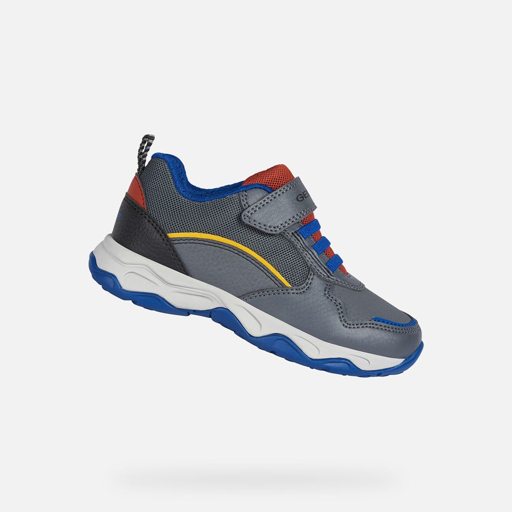 Geox Erkek Çocuk Spor Ayakkabı Koyu Gri - Calco - RMP-475820